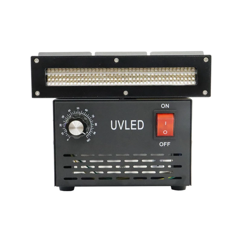 360-420nm Air Cooled  LED Curing System 162*19mm Ultraviolet Light Lamp For  LED Ink Pre-curing Drying On Inkjet Printers