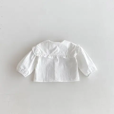 कोरियाई शरद ऋतु बच्चा बच्चों लड़कियों शीर्ष पुष्प पैटर्न लंबी आस्तीन शिशु बेबी लड़कियों अंडरशर्ट इन्स विंटेज बच्चों लड़की टी शर्ट 10 best sales बच्ची का टॉप - №10