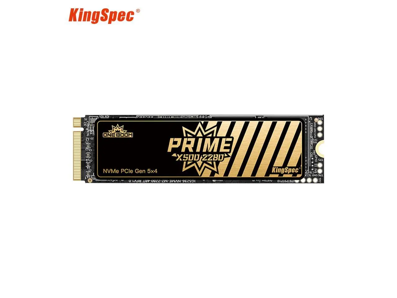 KingSpec OneBoom X500 1TB PCIe 5.0 NVMe M.2 SSD with DRAM Cache - High-Speed 14000MB/s Read, PS5 Compatible, Optimized for Gaming & Content Creation