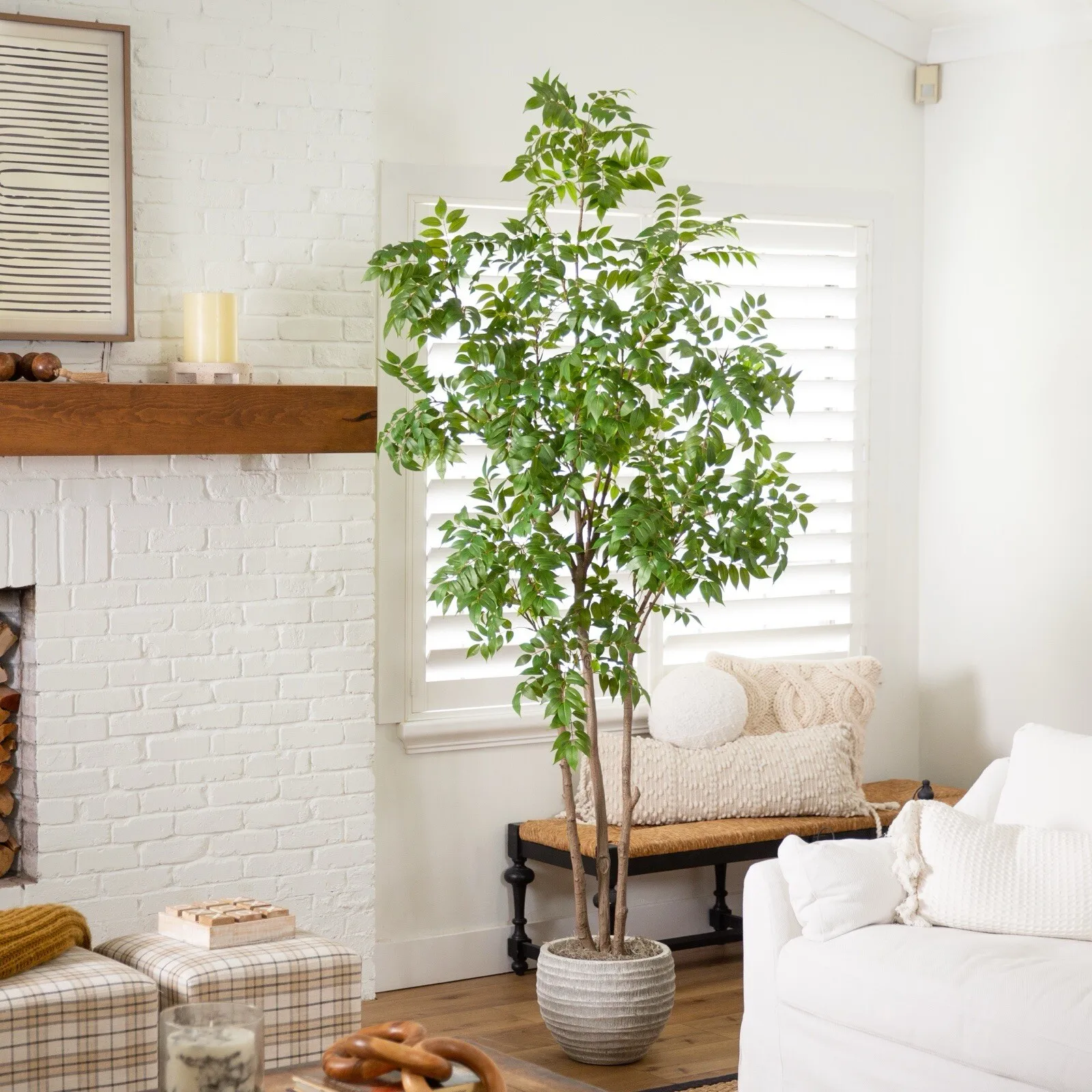 

8-футовый искусственный домашний декор в виде дерева Сумака.