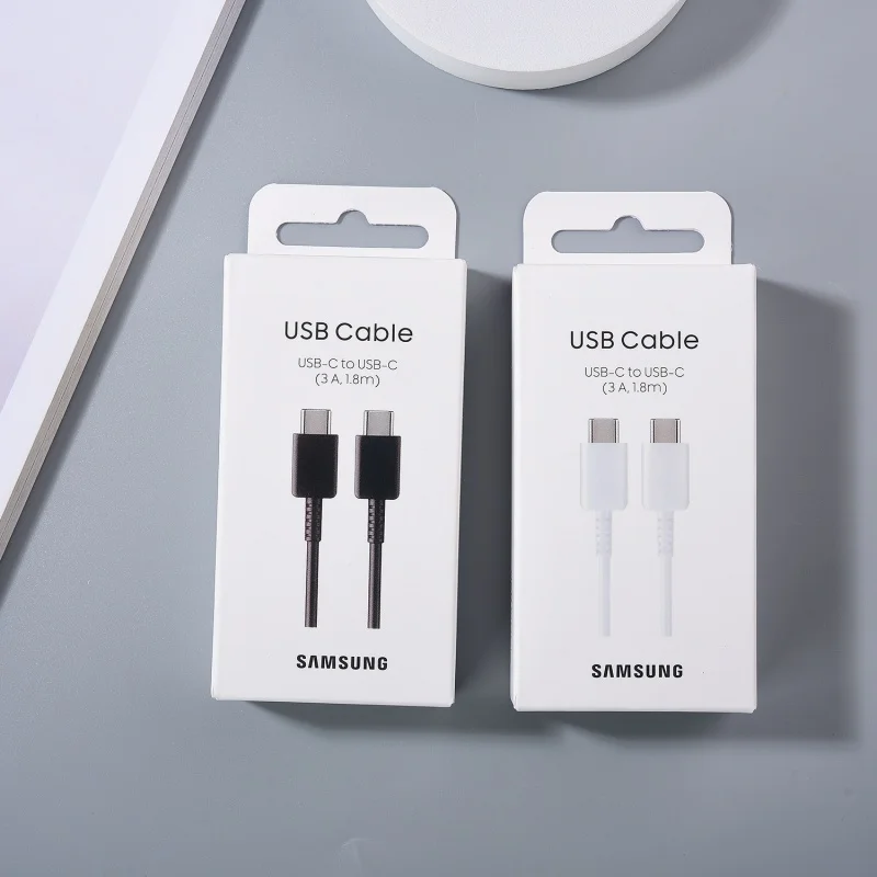 SAMSUNG PD 45W USB C Cable 1/1.8M For Galaxy S22 S24 S25 Ultra Note 20 F52 M55 Fold7 25W Super Fast Charge USB Type C Data Cord