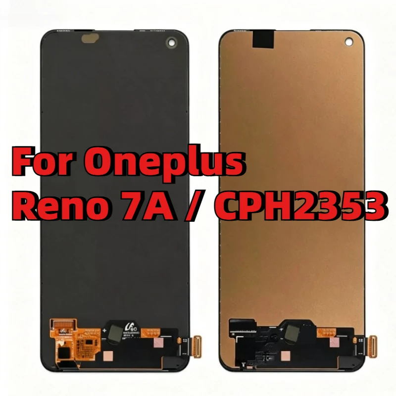 6.4inch TFT & AMOLED For OPPO Reno 7A Touch Screen Digitizer Assembly For Reno7 A CPH2353 OPG04 A201OP LCD Display Replacement