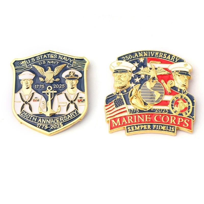 1PC 250th Anniversary of America Enamel Pins USA Patriotic Lapel Pins with Eagle Statue Pins for Backpack Jacket Hat