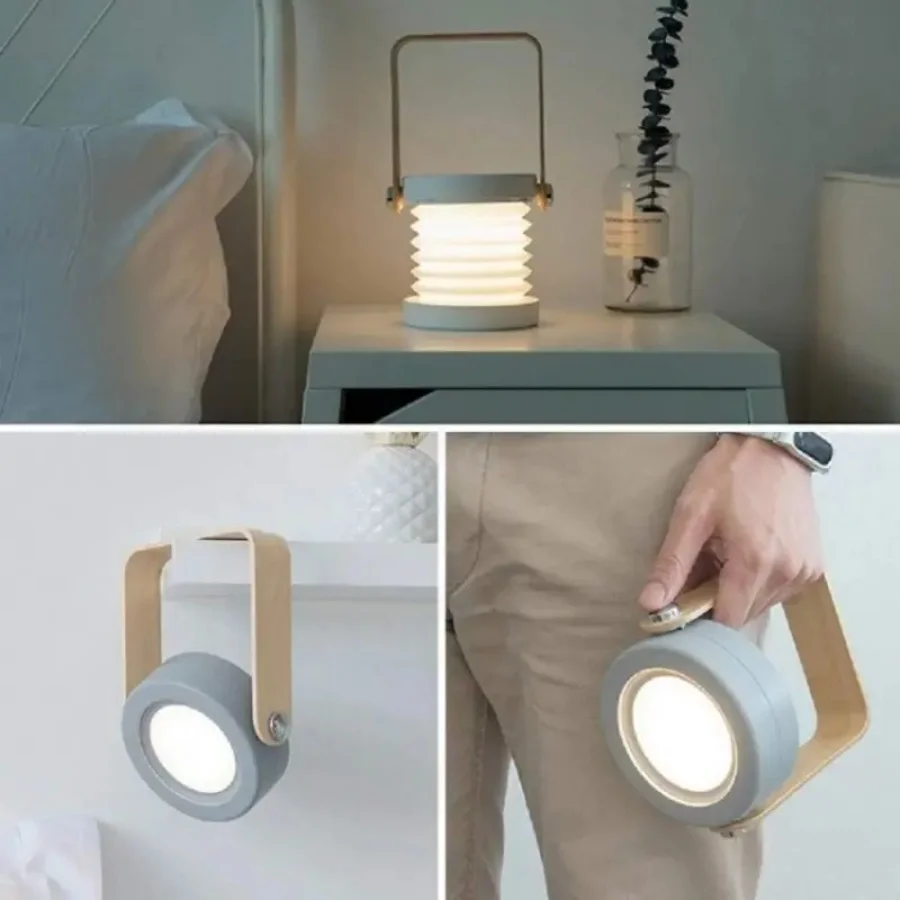 Retractable Rechargeable Portable Desk Lamp - Creative Multi-Functional Lantern Lamp