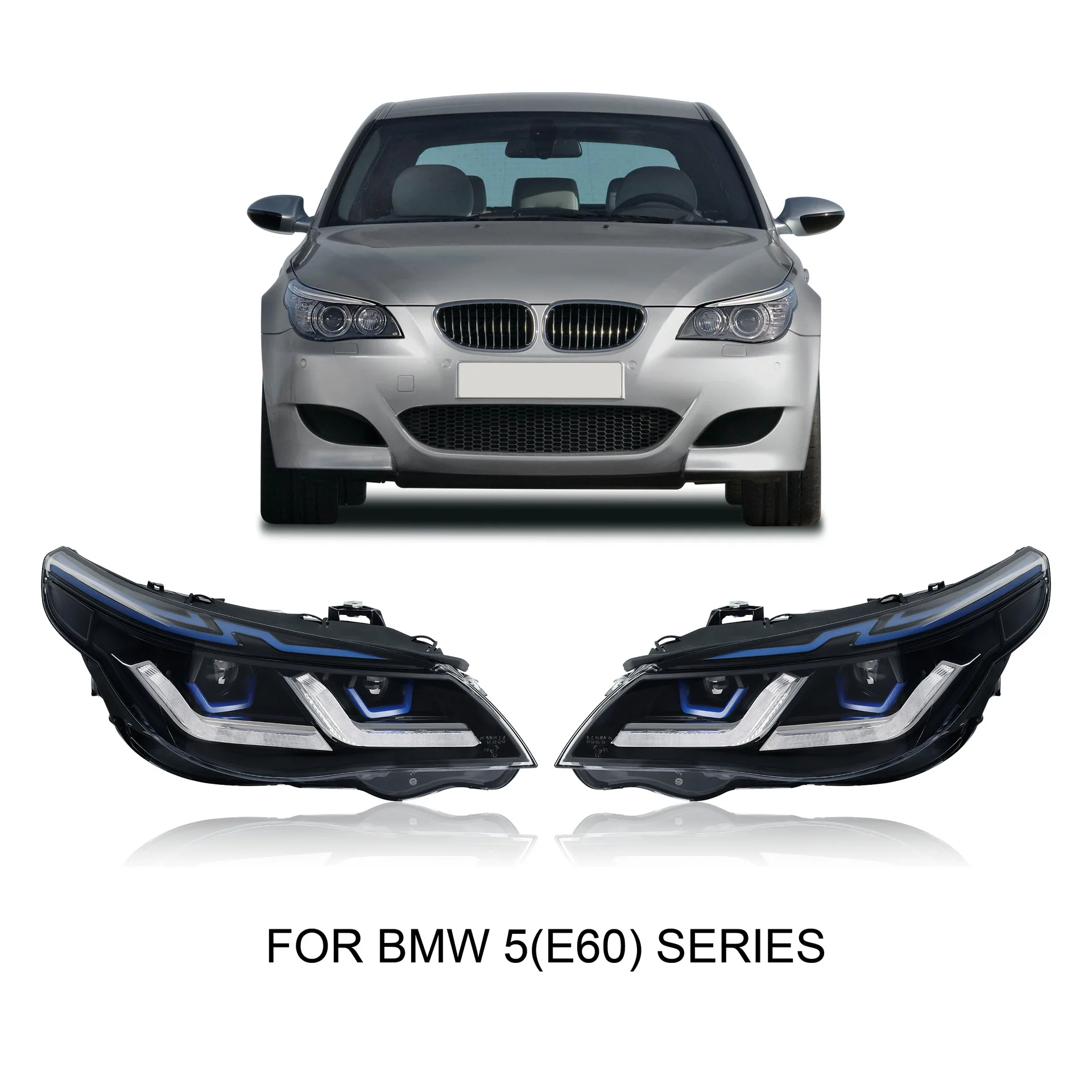 

Hot Sell for BMW E60 2004-2011 Headlamps E60 Front Light Upgrade Head Light BMW Parts E60 LED Headlights Assembly for BMW