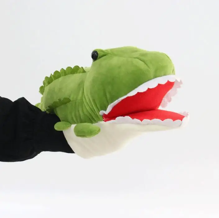 

alligator puppet Animal Plush Toys Baby Educational Hand Puppets Story Pretend Playing Dolls for Kids Gifts