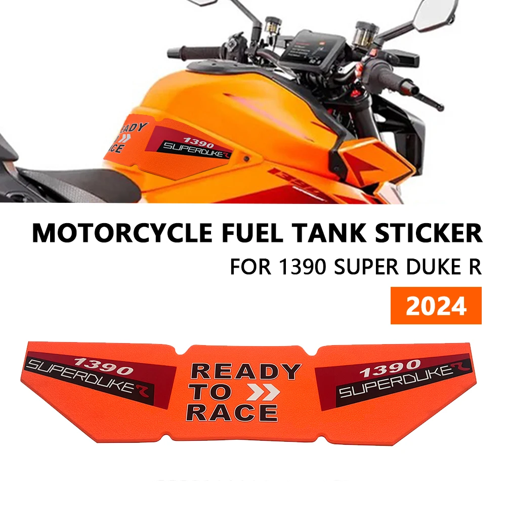 

Аксессуары для мотоциклов, тяговые накладки на топливный бак, противоскользящие наклейки, наколенники на топливный бак для 1390 Super Duke R 2024, ручка топливного бака