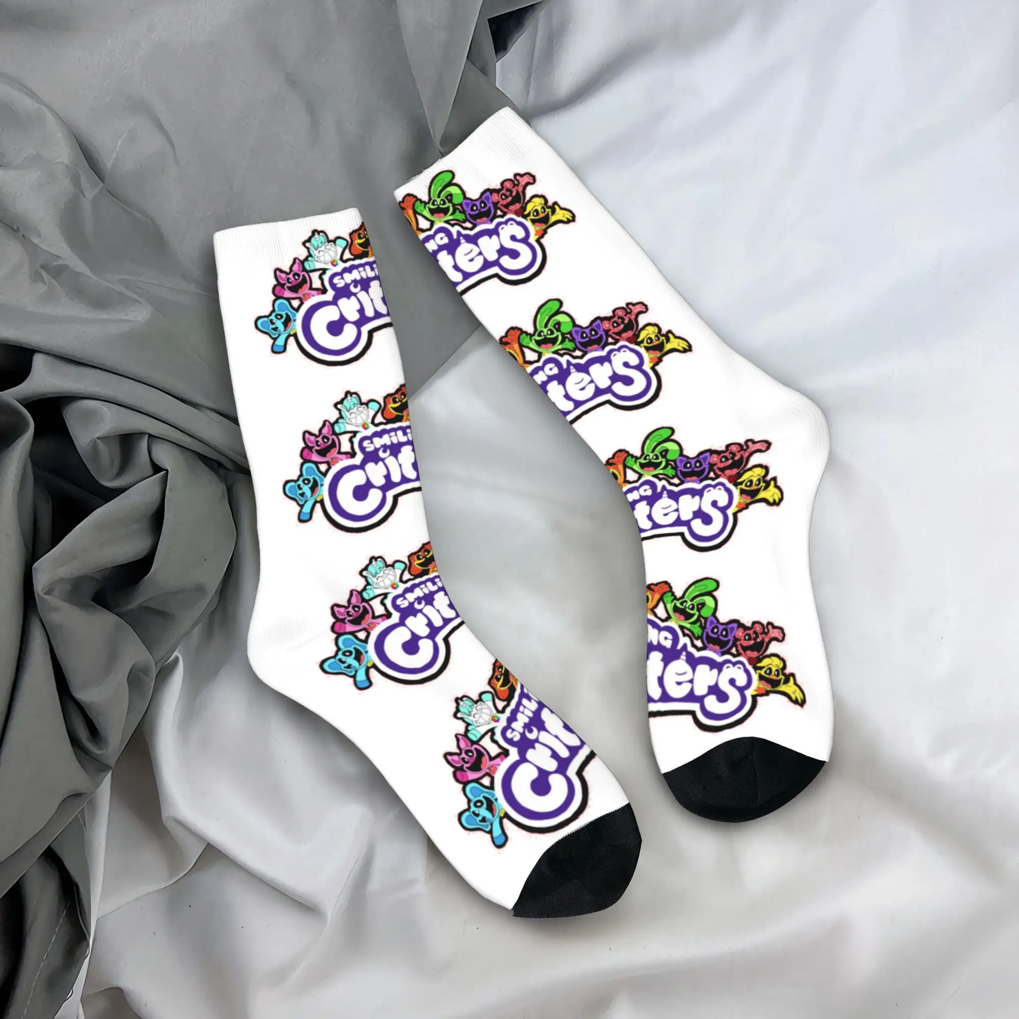 

Всесезонные носки с улыбающимися животными, Harajuku, высококачественные чулки, носки для экипажа для мужчин и женщин, подарок на день рождения