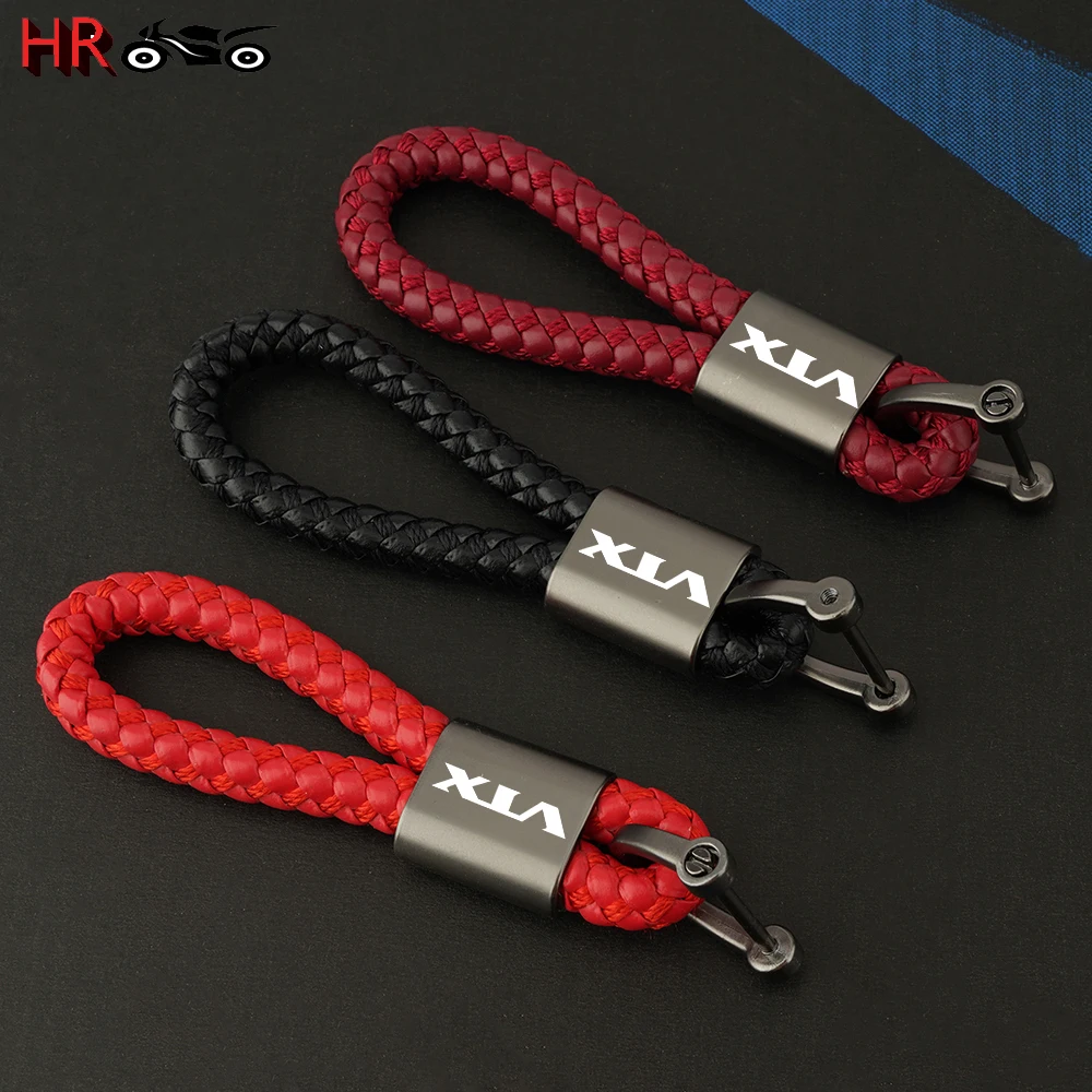 High Quality Key Ring Chain Accessories For HONDA VTX1300 VTX1800 VTX 1300 1800 Motorcycle Fashion Braided Rope Keyring Keychain