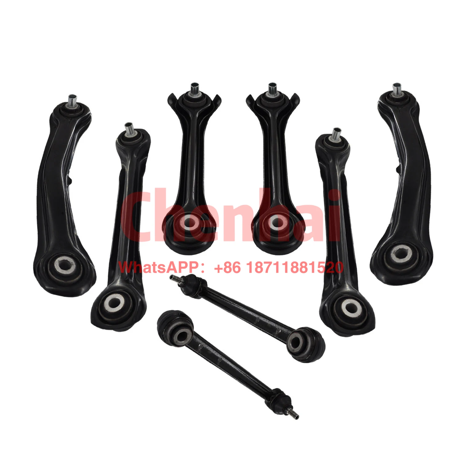Suspension Repair Kit 8-Piece Right Chassis Control Arm Link Set for Mercedes-Benz W203 W210
