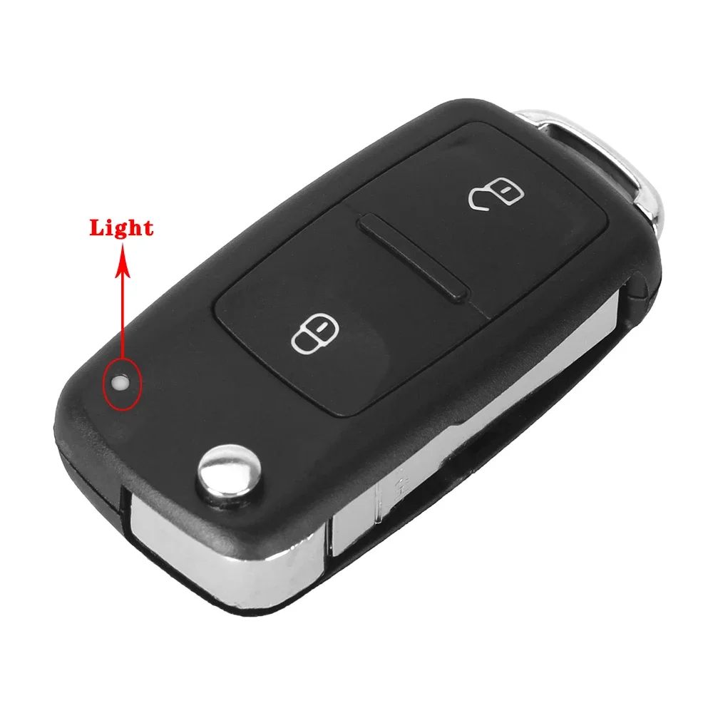 KEYYOU 2/3 buttons Folding Car key Switchblade Key Flip key Shell For VW polo passat b5 Tiguan Golf For VOLKSWAGEN Seat Skoda