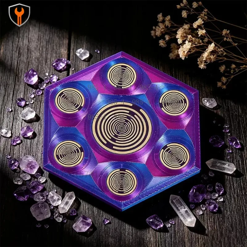 Polarizing Disk Crystal Charging Purification Degaussing Field Generator Electromagnetic Multi-frequency Oscillator