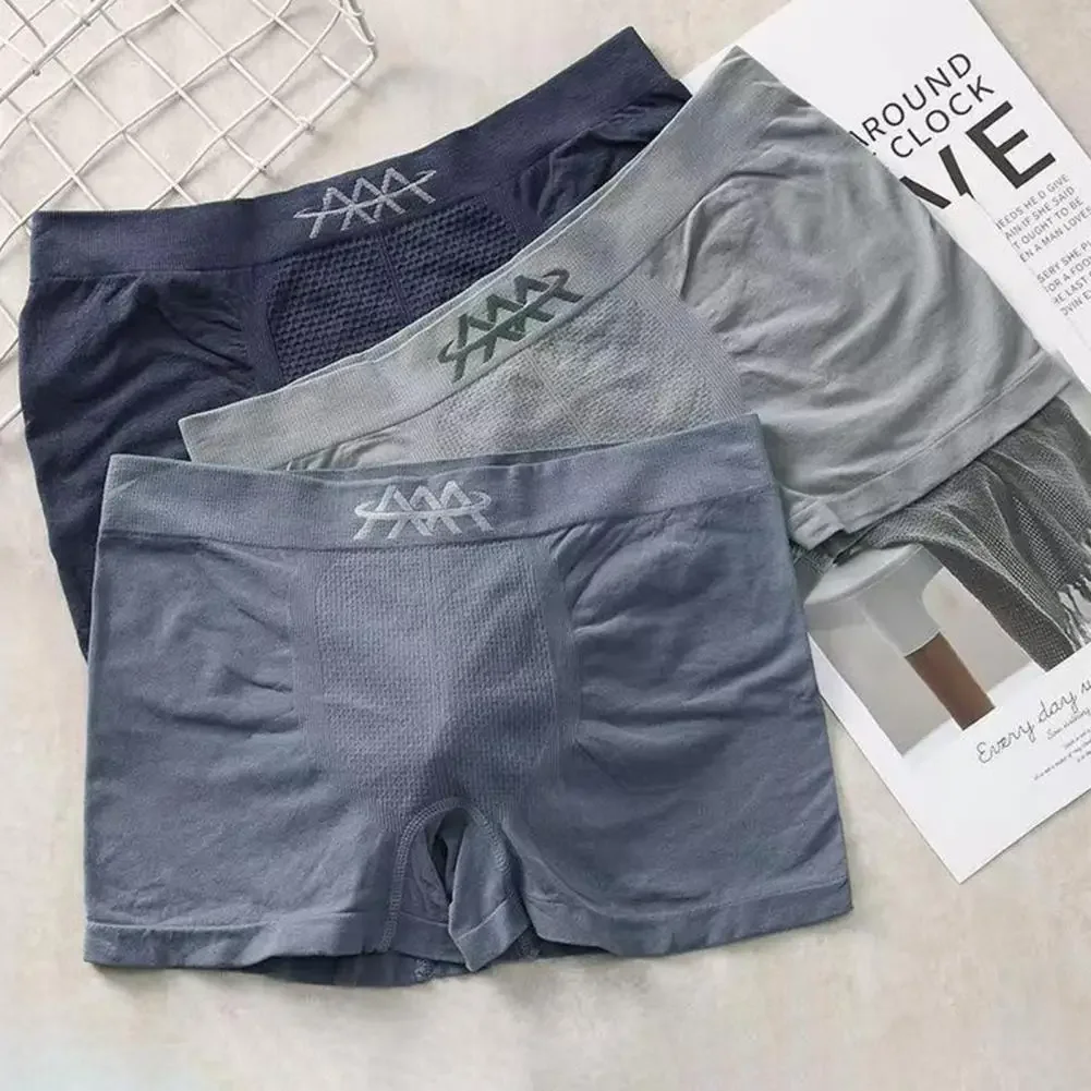 

High Elasticity Men Boxers Men Underpants Honeycomb Breathable Mid Waist Male Underwear Soft Comfortable Briefs Mens Panties