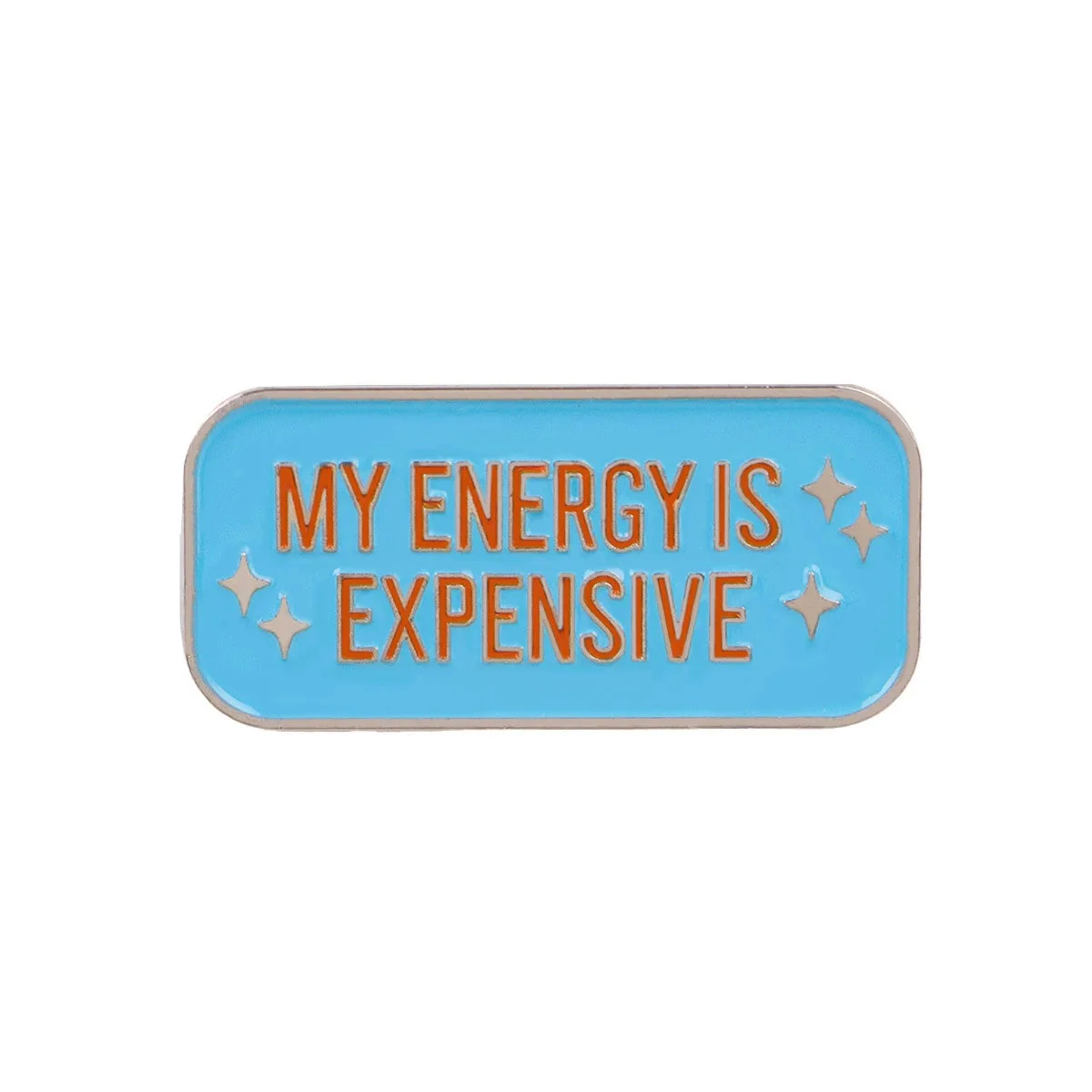 Cross border metal badge fashion quotes versatile simple clothing accessories English short sentences letter series brooch
