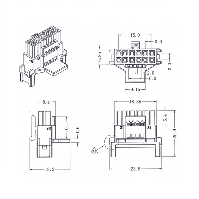 12VHPWR-Modulaire 2X12 Broches à 16 Broches Mâle PCI-E 5.0 12VHPWR RTX 4090 pour Être Silencieux PSU 600W ATX 3.0 12 + 4 Broches