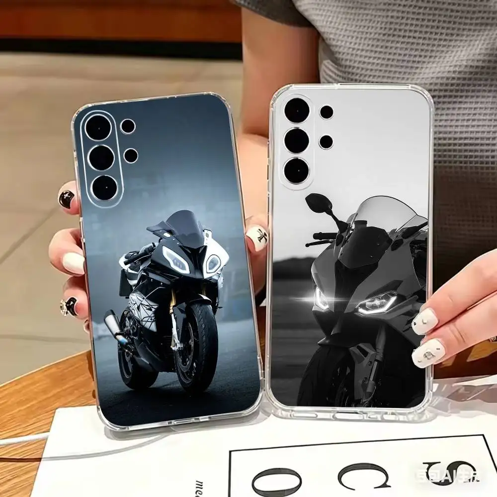 Cool S-s1000rr motorcycle  Clear TPU Soft Case Phone Case For Samsung S 25,24,23,22,30,21,10,9,Ultra,Plus,Lite,FE,4,5 G