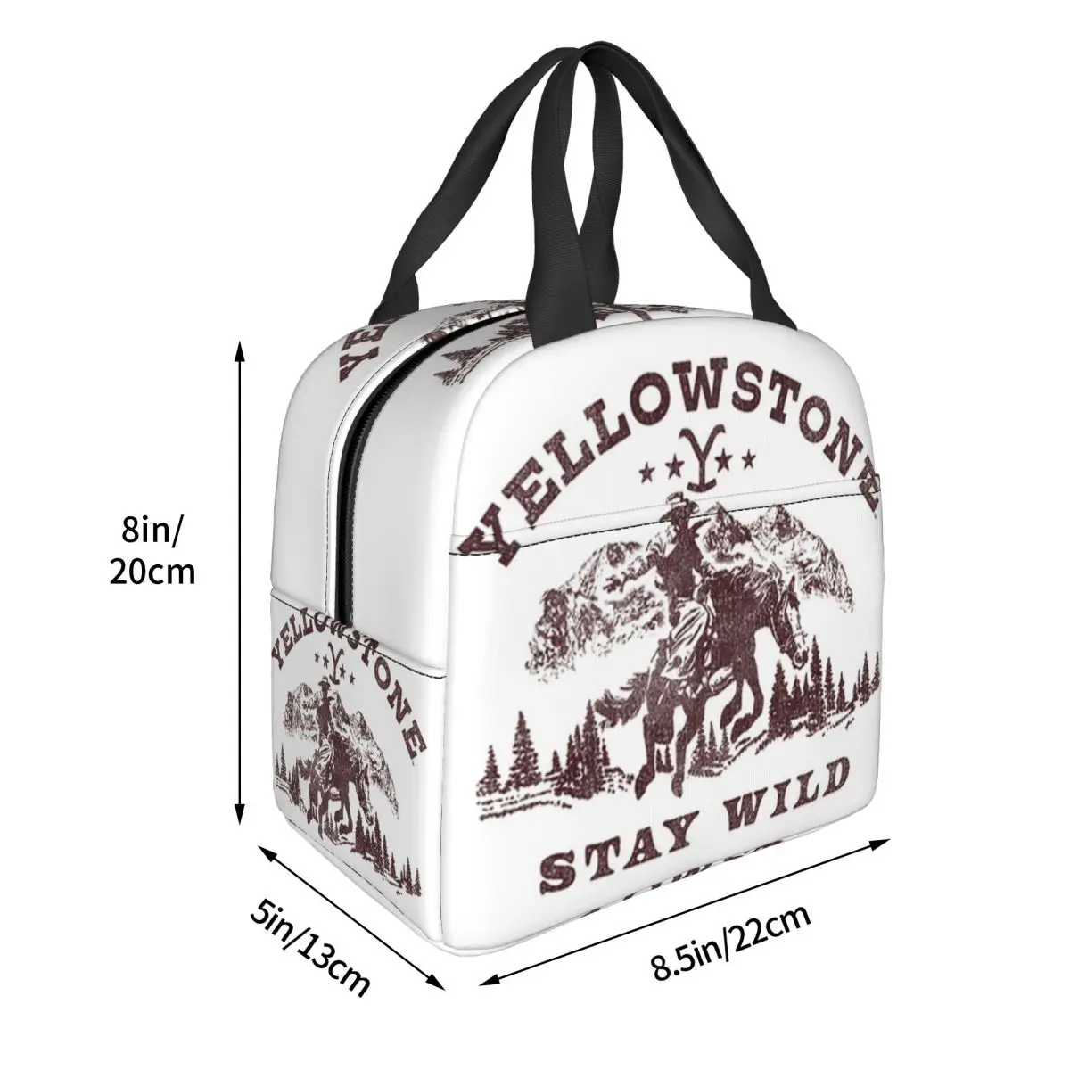 حقيبة غداء معزولة من Dutton Ranch Yellowstone للنساء والأطفال، صناديق طعام مقاومة للتسرب، حقيبة غداء حرارية #2