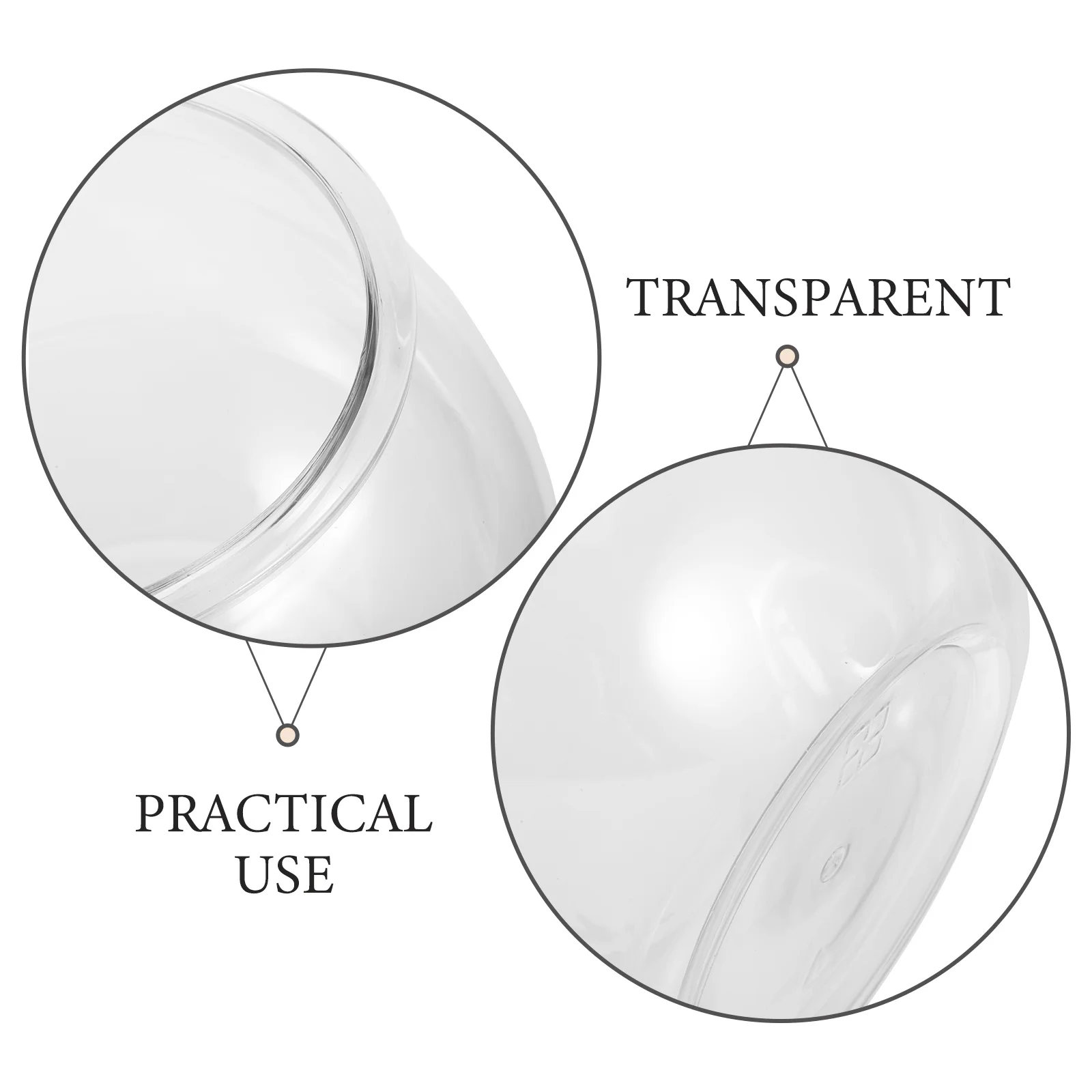 

Transparent Goldfish Bowl Mini Bowls Anti-fall Desktop Aquarium Small Tank Plastic Office