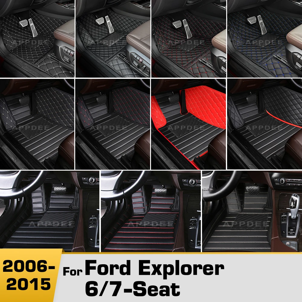 

Car floor mats For Ford Explorer 6-Seat/7-Seat 2006-2015 2014 2013 2012 2011 2010 2009 08 07 Carpet Cover Interior Accessories