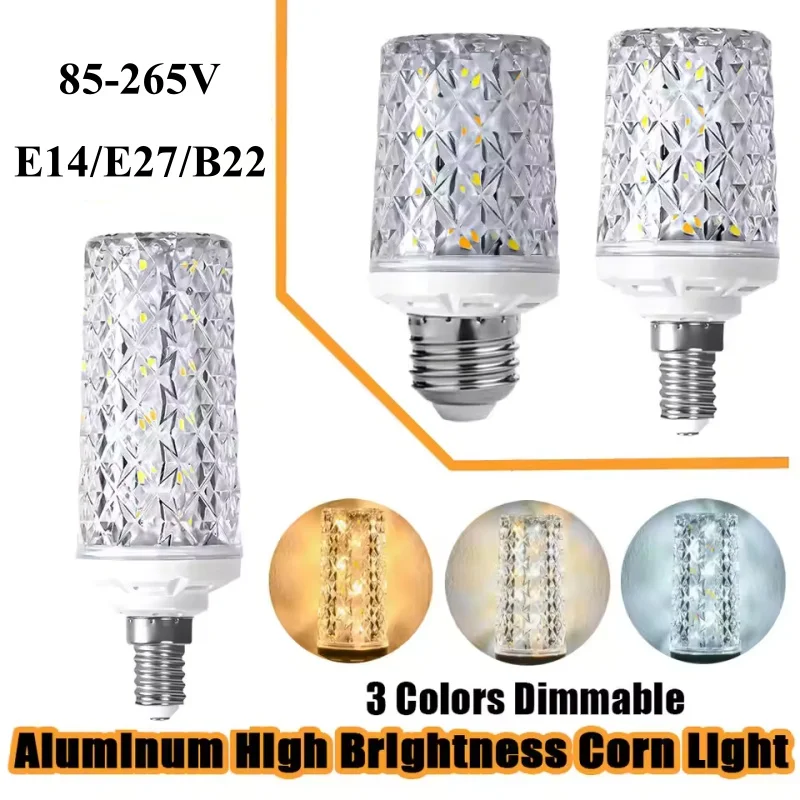 

E14 E27 Led Corn Bulb 24W 30W 40W 50W Bulbs Base Cool/Warm/neutral-white High-power Lights Living Chandelier 85-265v Room Lamps