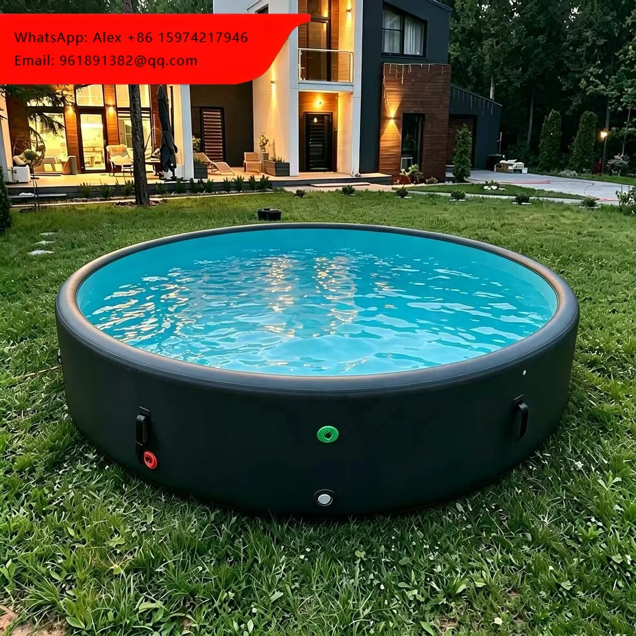 

Heavy-Duty Drop Stitch Inflatable Pools UV-Resistant Custom Large Size Portable Piscinas Outdoor Swimming Pool For Adults/Kids
