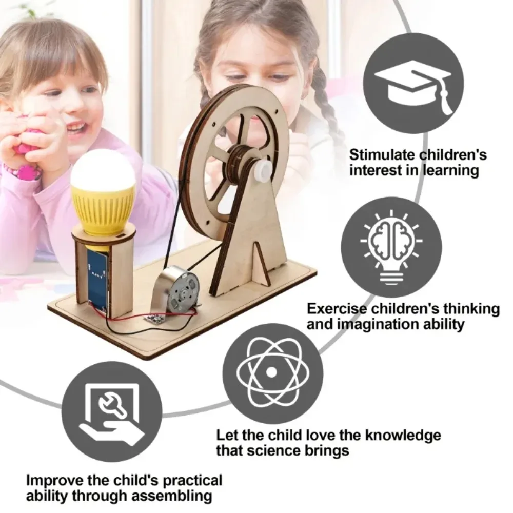 어린이 DIY 과학 장난감 교육용 과학 실험 키트 모델 물리학 발전기 STEM 프로젝트 퍼즐 게임 학교 실험실 용품