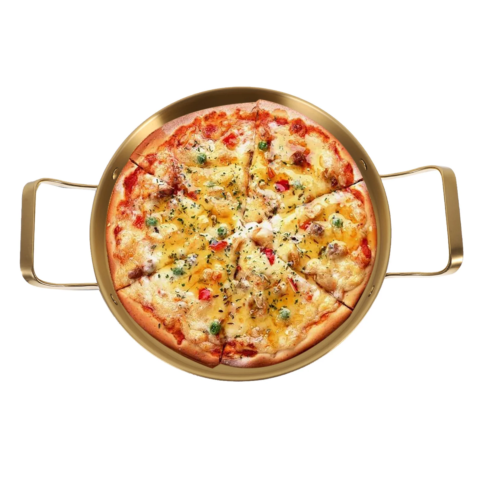 

Korean Style Dry Pot Stainless Steel Thickened Flat Bottom Cooking Pot Double Ear For Household Kitchenware Non-Slip