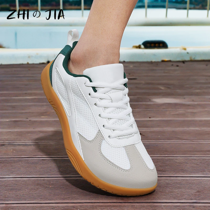 

Men's Couple Barefoot Casual Shoes Oversized New Wide Head Shoes Spring Mesh Fashion Breathable Flat Sneakers 36-48