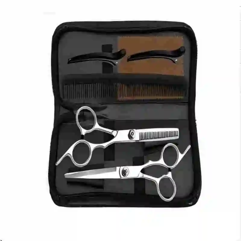 Professionelles 6-Zoll Friseurscheren-Set Haarschneide- und Ausdünnungswerkzeuge für Salon-Friseure – Detail 5