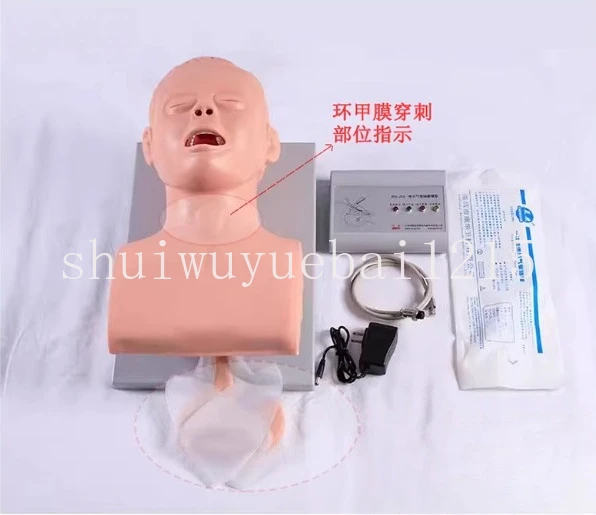 

Teaching Model Human Body Electronic Endotracheal Intubation Simulation Airway With Teeth Pressure Equipment 1:1 Life Size