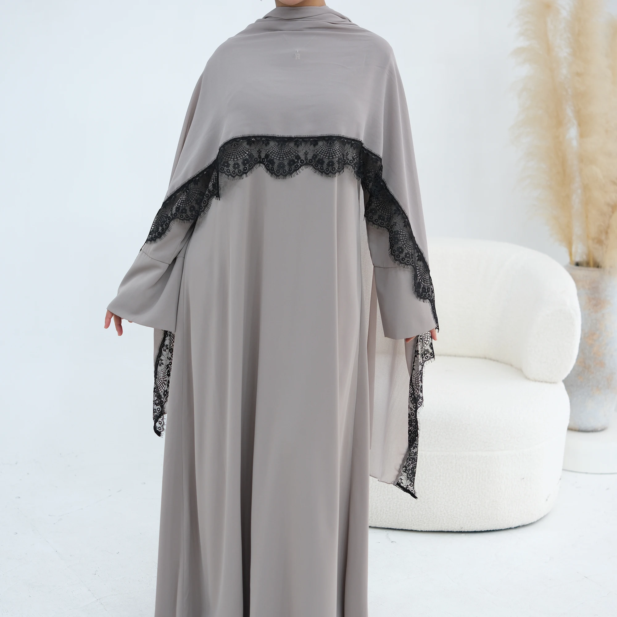 Delicate Lace Trim Regular-Fit - đánh giá và giá Summer Clothing Hijab