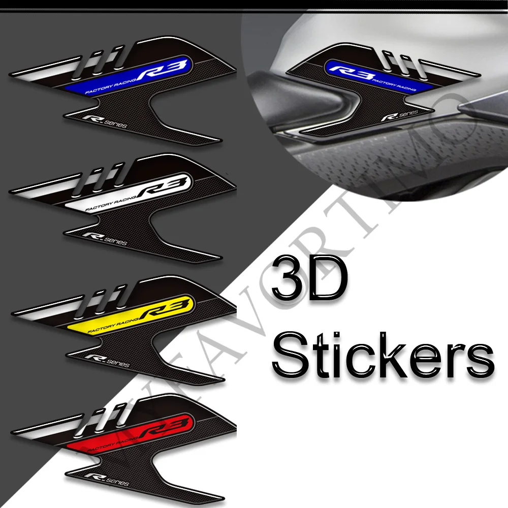 

For YAMAHA YZF R3 YZF-R3 YZFR3 Tank Pad Side Grips Gas Fuel Oil Kit Knee Stickers Decals Protector 2019 2020 2021 2022