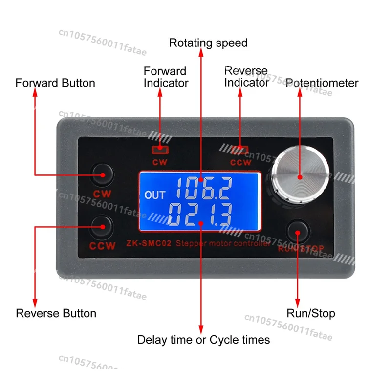 RA--SMC02 Stepper Motor Driver Controller Integrated Board Forward/Reverse Pulse Speed Angle ControlModule for 42