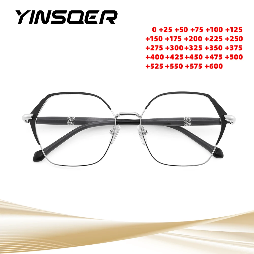 

Metal Classic Cat Eye Reading Glasses Anti-Blue Light Computer Eyeglass Women Optical CR39 Customized Prescription Myopia Frames