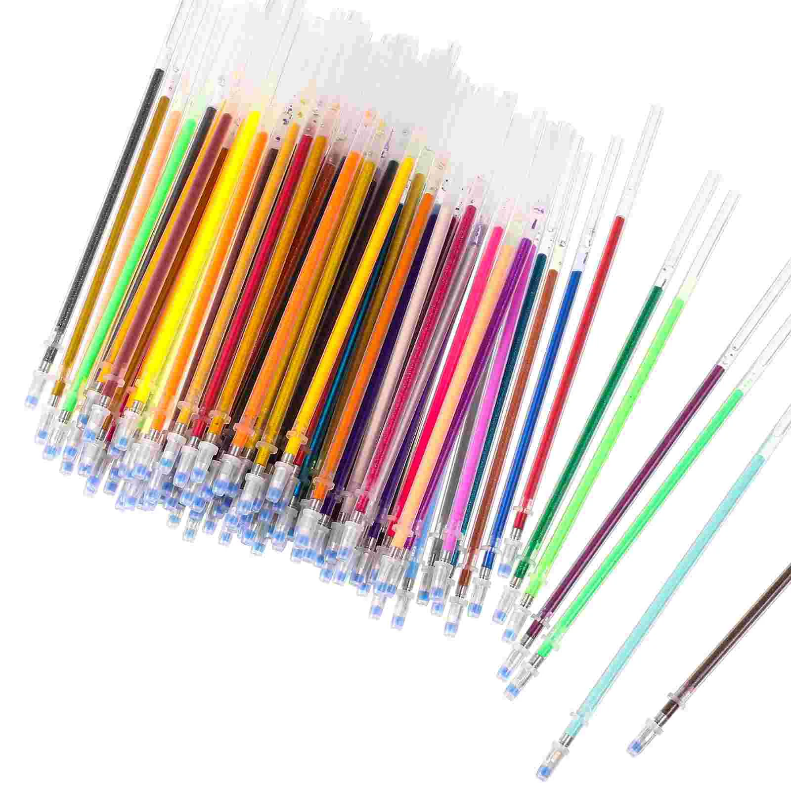 

TOYANDONA 100pcs Colorful Gel Pen Refills Pen Student Stationery Office Supplies for Doodling Drawing (Mixed Color