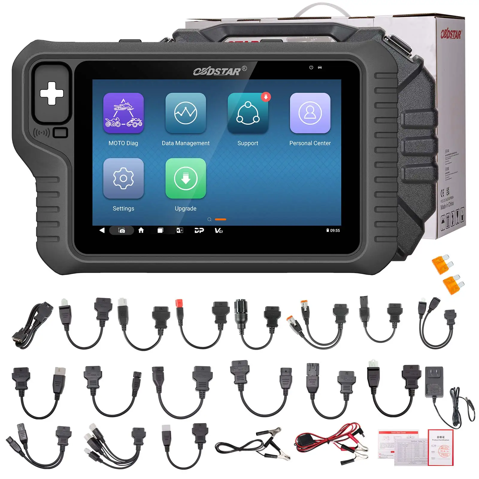 Обновление OBDSTAR MOTOMASTER MS80, поддержка CAN FD DoIP IMMO, программирование ключей, сброс пробега, ECU Flasher, диагностический инструмент для мотоцикла