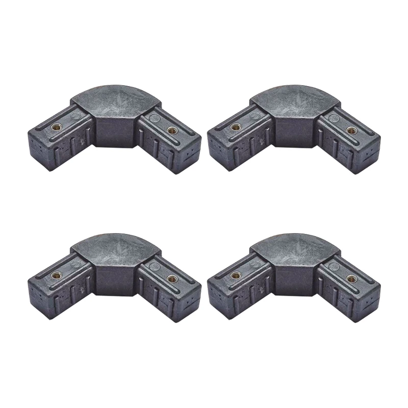1-4PCS Bed Frame Plastic Connection Solid Elbow Row Disassembly Frame Pipe Bilateral Joints Furniture Accessories