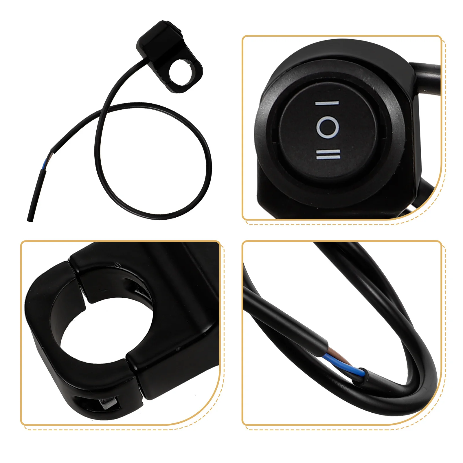 

Durable Aluminum Alloy Handlebar Switch Motorcycle Headlight Turn Signal Control Easy Installation Stylish Design Suitable