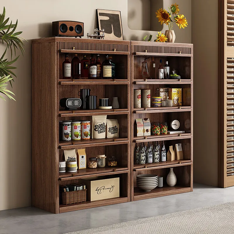 جانب طعام قابل للتخصيص، غرفة معيشة جديدة من الخشب الصلب الصيني، شقة صغيرة، مزيج بسيط، تخزين باب الوجه