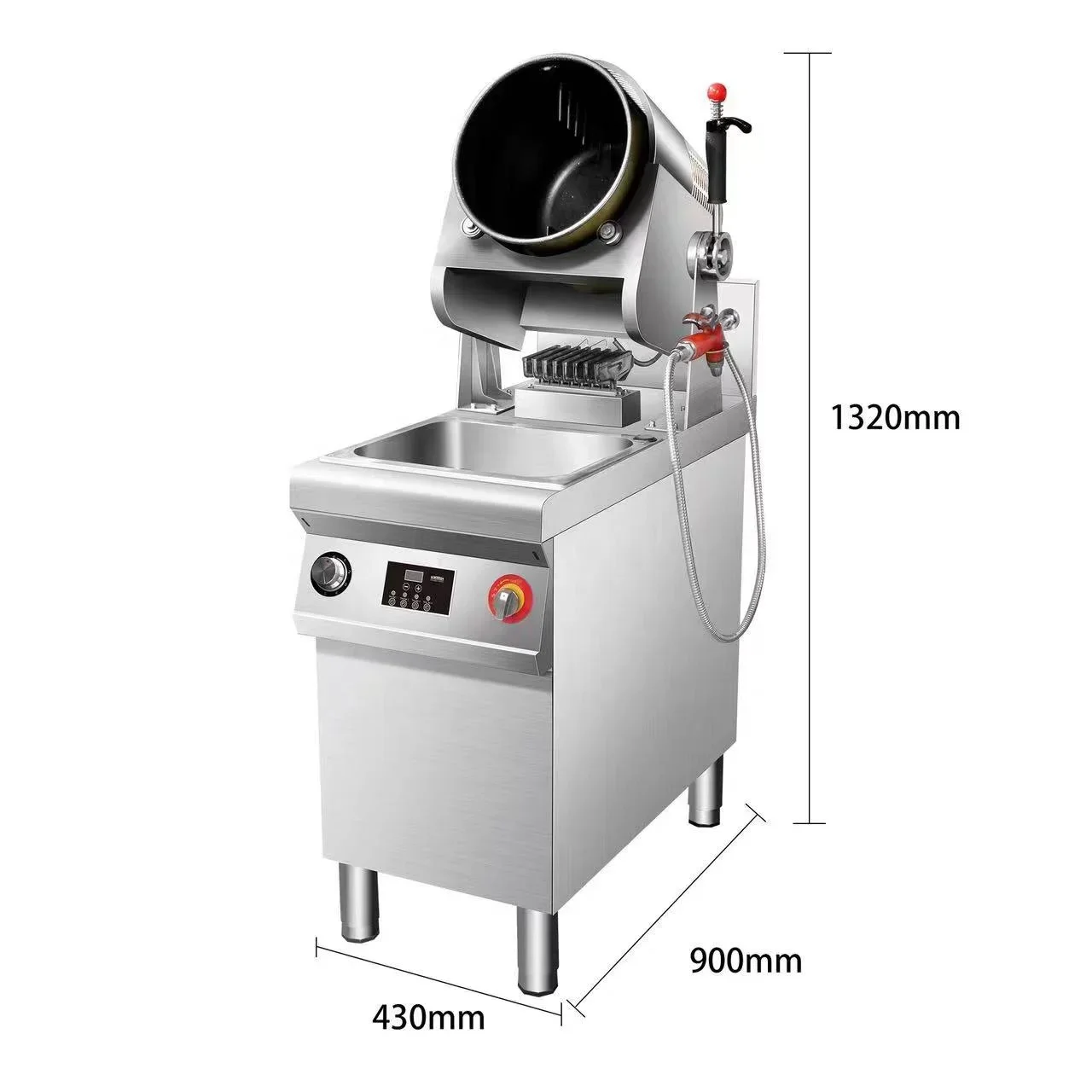 Nut Frying Machine Automatic stirring cooker robot stir fry pan wok cooking machine robot for restaurant and hotel