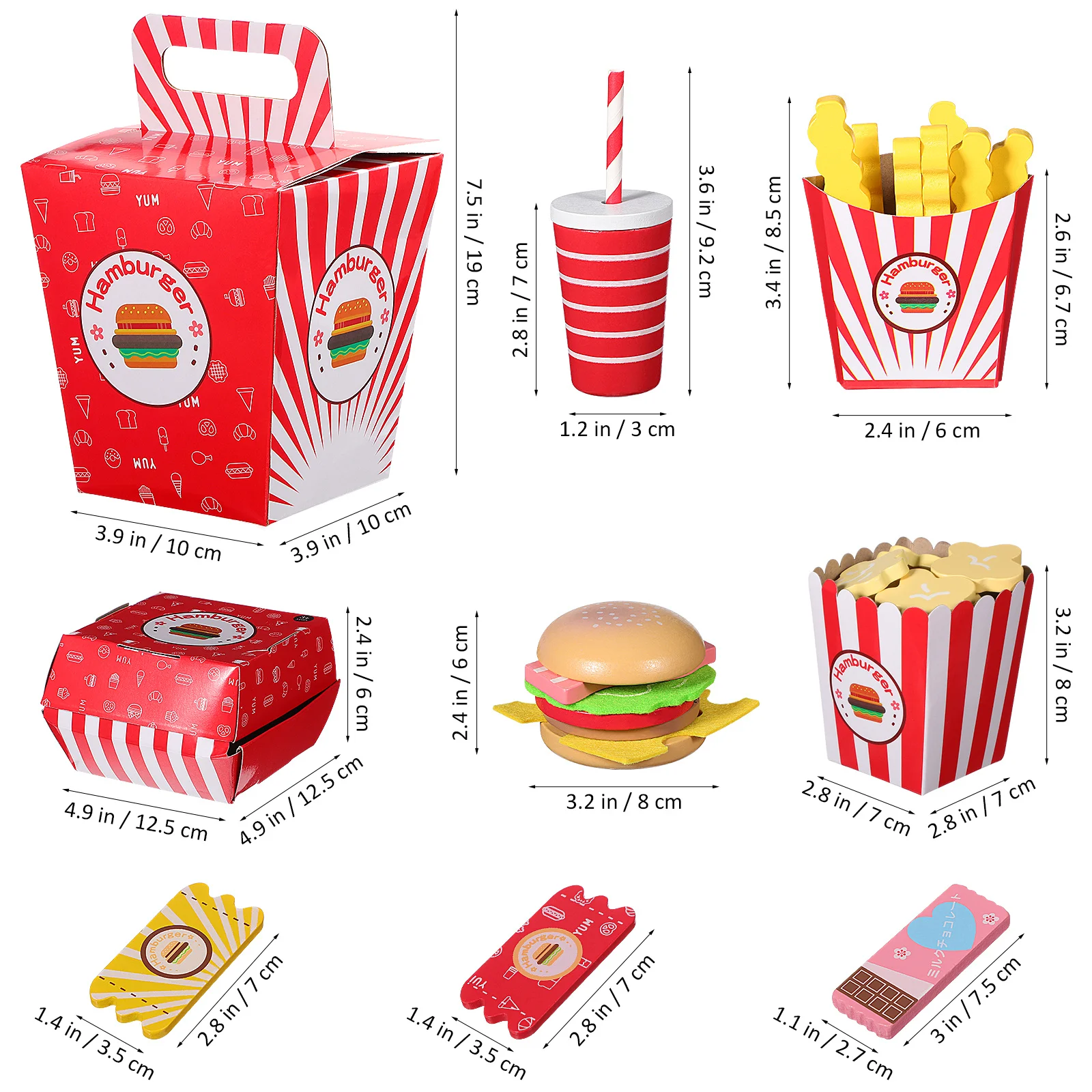 1 セット子供用クッキングセットシミュレーションファーストフードままごと小道具安全なプレミアム素材カラフルな目と手のコーディネーション