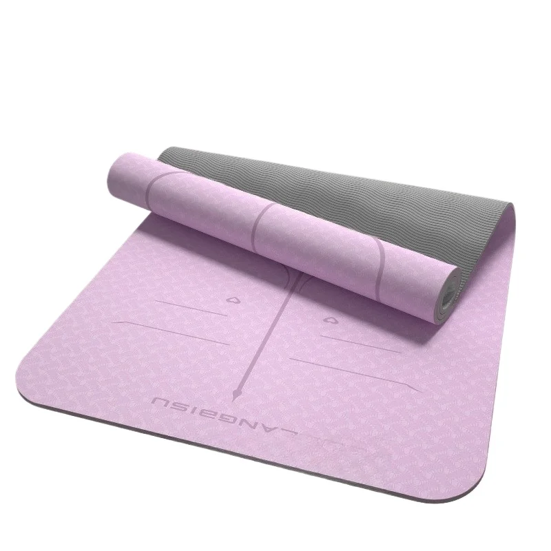 Tpe Yoga Mat For Beginners Extra Wide Extra Long Extra Thick Non Slip Indoor Exercise Home Use Women Dance Fitness Floor Mat