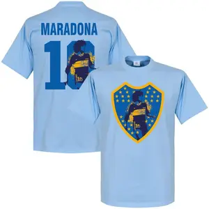 Boca Juniors Maradona Herren -Gedenkausgabe T -Shirt mit Rundkragen, 3D -Kinder -Shirt, schnelles Trocknen, Atmungsaktiv, Sport, 2024 10 Hauptverkaufs -Boca -Junior -Pullover - №4