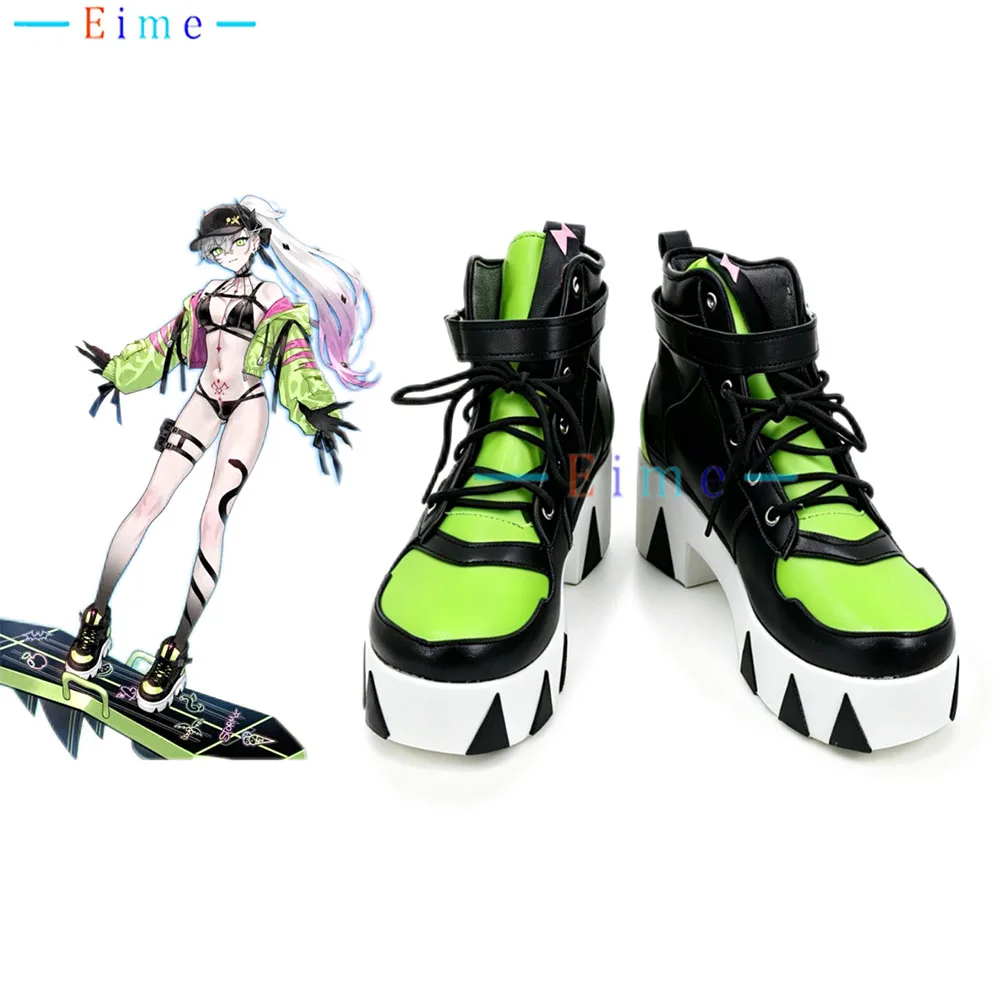 FGO Lilith Cosplay Shoes PU Leather Shoes Halloween Carnival High Heel Boots Game Cosplay Prop Big Size Custom Made