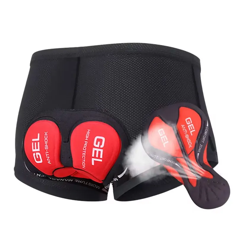 

Cycling Underwear Shorts 5D Gel Pad Breathable Non-Slip Shorts Shockproof Bicycle Underpant MTB Road Bike Underwear Men's Shorts