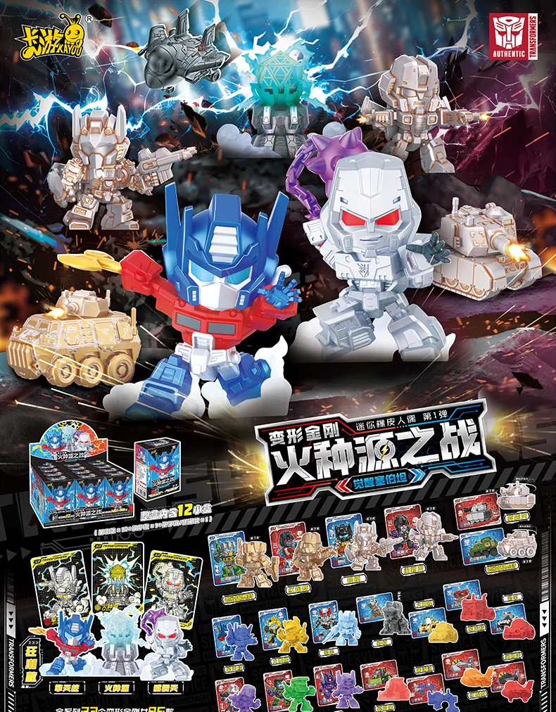 Kayou Transformers Blindbox Gummifiguren Optimus Prime Bumblebee Megatron Puppenmodell Spielzeug Geburtstagsgeschenke – Detail 1