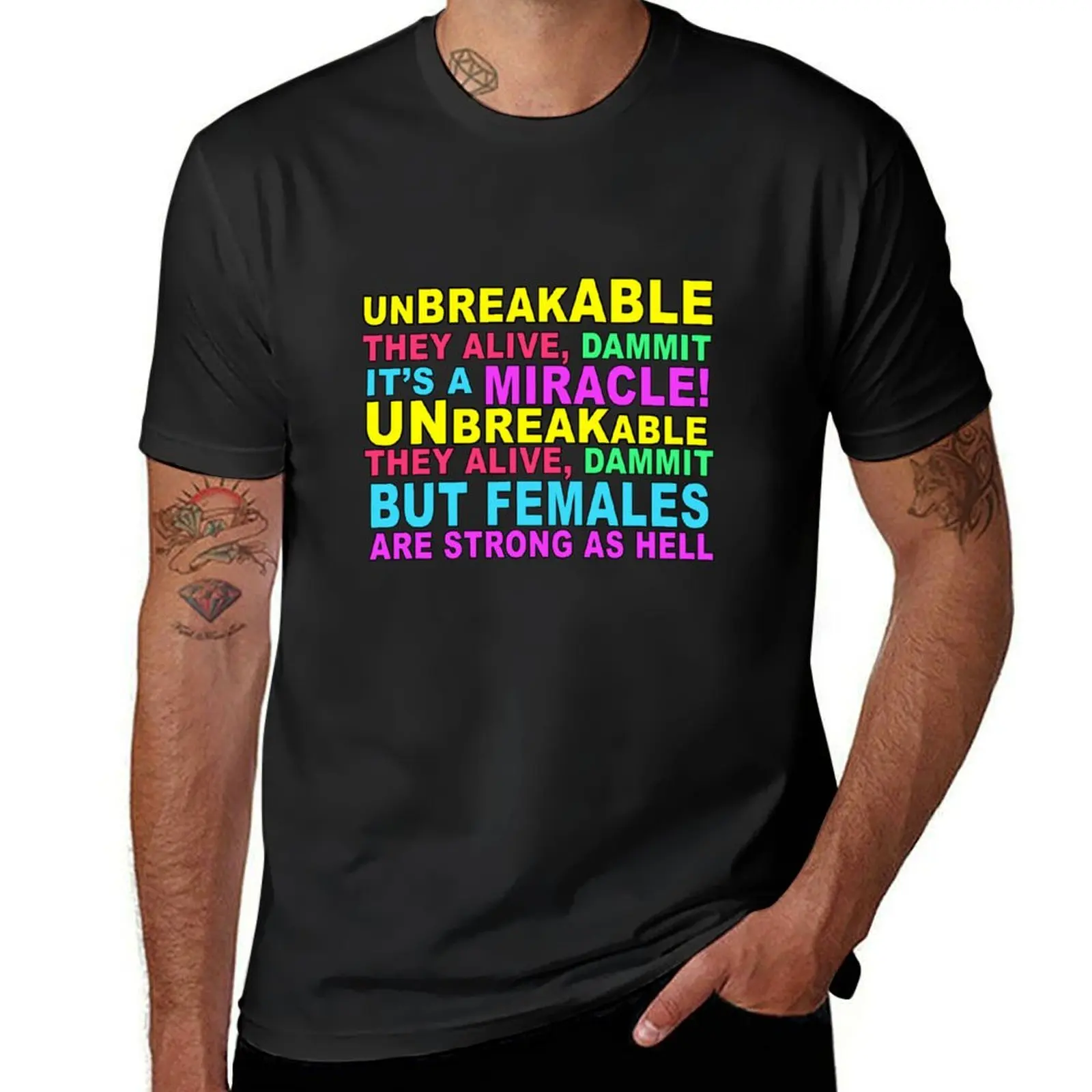 

Unbreakable Kimmy Schmidt Lyrics T-Shirt summer tops plain funny gifts mens graphic t-shirts