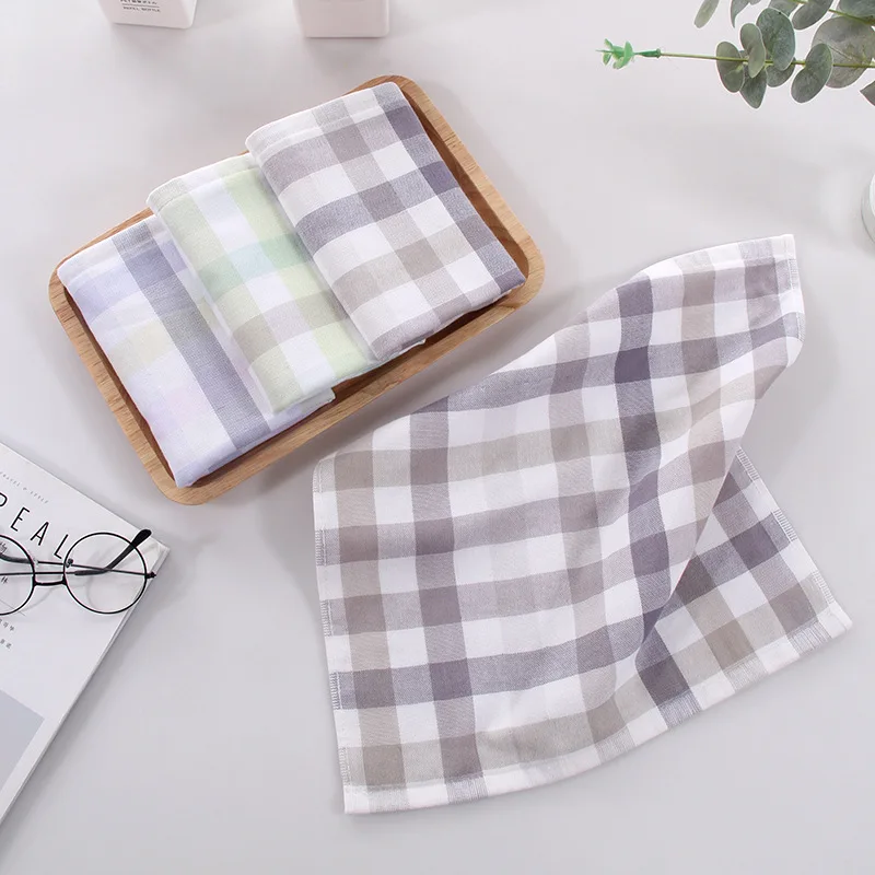 100% Cotton Gauze Square Washcloth (34×34 Cm) – Non-Twist Yarn, Gentle & Breathable Facial Towel for Children