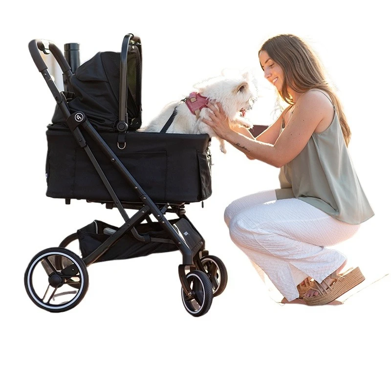 X3 two-in-one pet cart, can be separated and collected in one piece, light folding cat walking dog