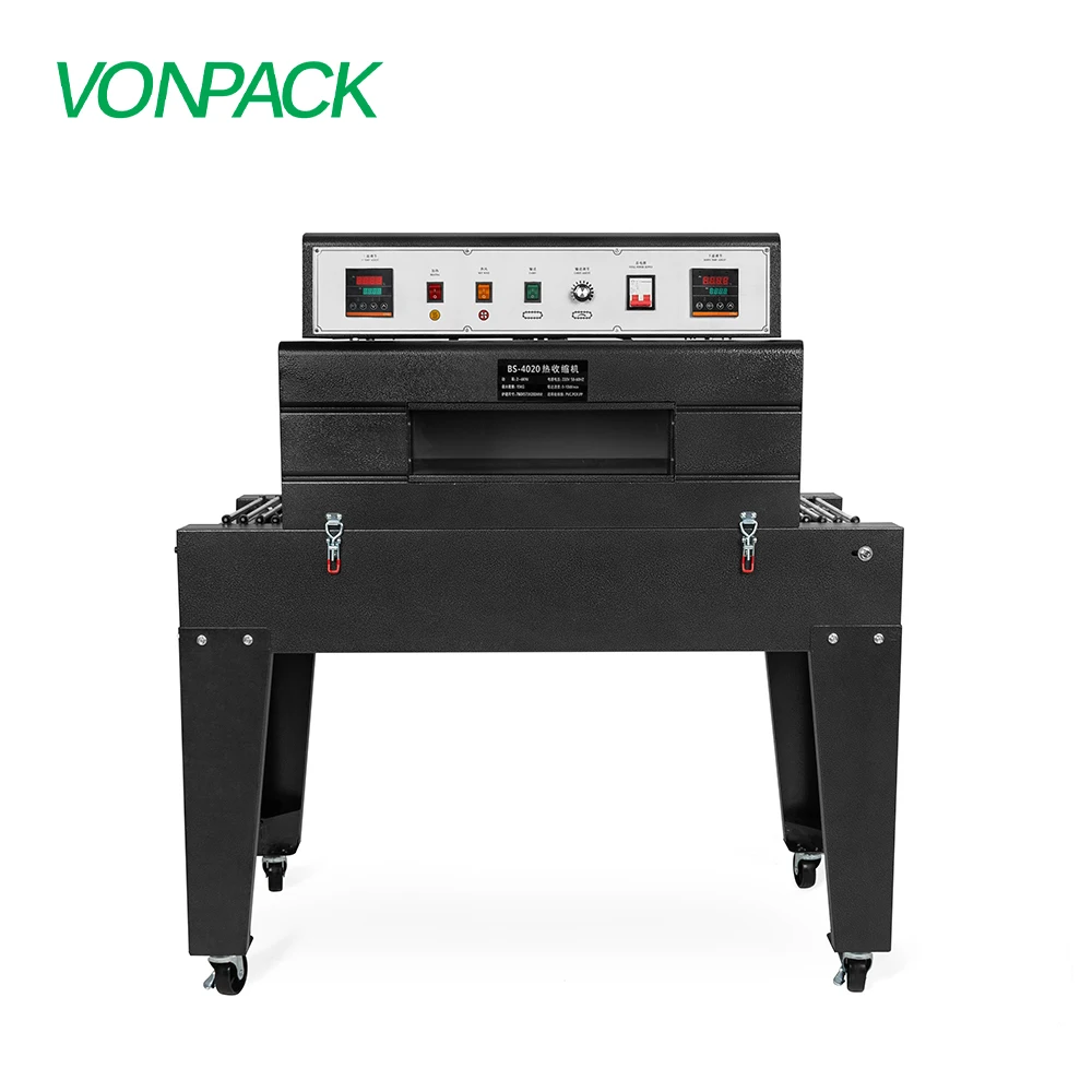 4020ลูกกลิ้งร้อนคู่กล่องไฟฟ้าขนาดใหญ่เครื่องห่อฟิล์มหดพร้อมขาตั้งเครื่องแพ็กแบบอัตโนมัติ PP PVE